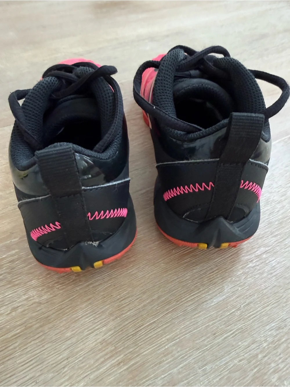 Nike Kids Hot Pink and Black Soccer Shoes